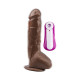 25 cm Realistik Titreşimli Melez Vibratör Dildo