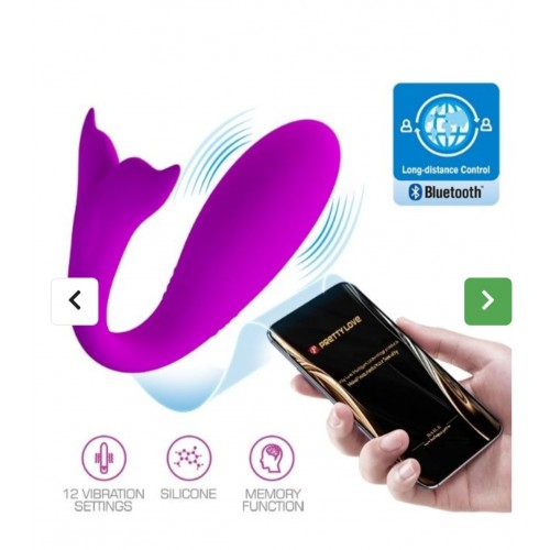 Telefon Kontrollü Balina Kuyruklu 12 Titreşim Modlu Modern Vibratör