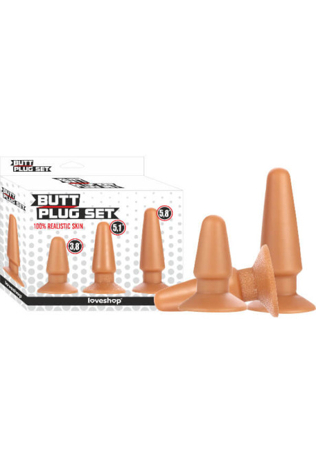3 LÜ ANAL BUTT PLUG SET