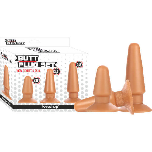 3 LÜ ANAL BUTT PLUG SET
