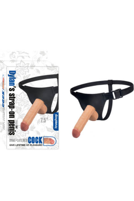 DYLAN'S STRAP-ON BELDEN BAĞLAMALI İÇİ DOLU PENİS