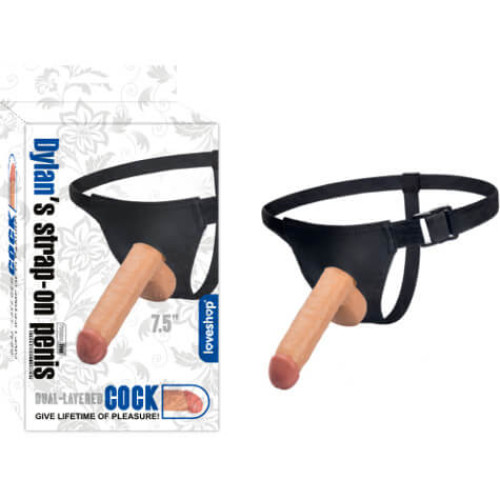 DYLAN'S STRAP-ON BELDEN BAĞLAMALI İÇİ DOLU PENİS