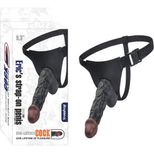 24 Cm Belden Bağlamalı Zenci Dildo Eric’s
