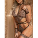Kadın Leopar Özel Tasarım Babydoll