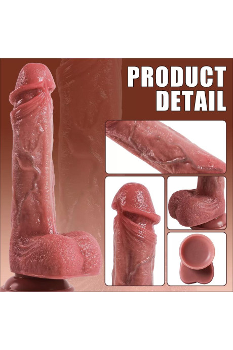 Ultra Yumuşak Çift Katmanlı Mavi Damarlı Realistik Yapay Penis