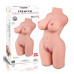 Premium Torso Masturbator Cherry - Büyük Boy Realistik Manken Anal Vajinal 2 in 1 Titreşimli Suni Vajina